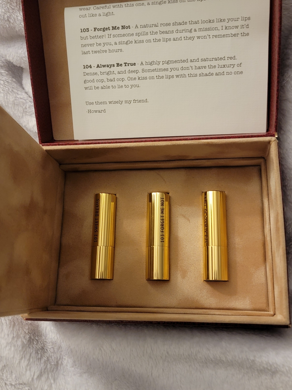 Besame Cosmetics "Agent Carter Collection" Peggy Lipstick Set - Picture 5 of 8